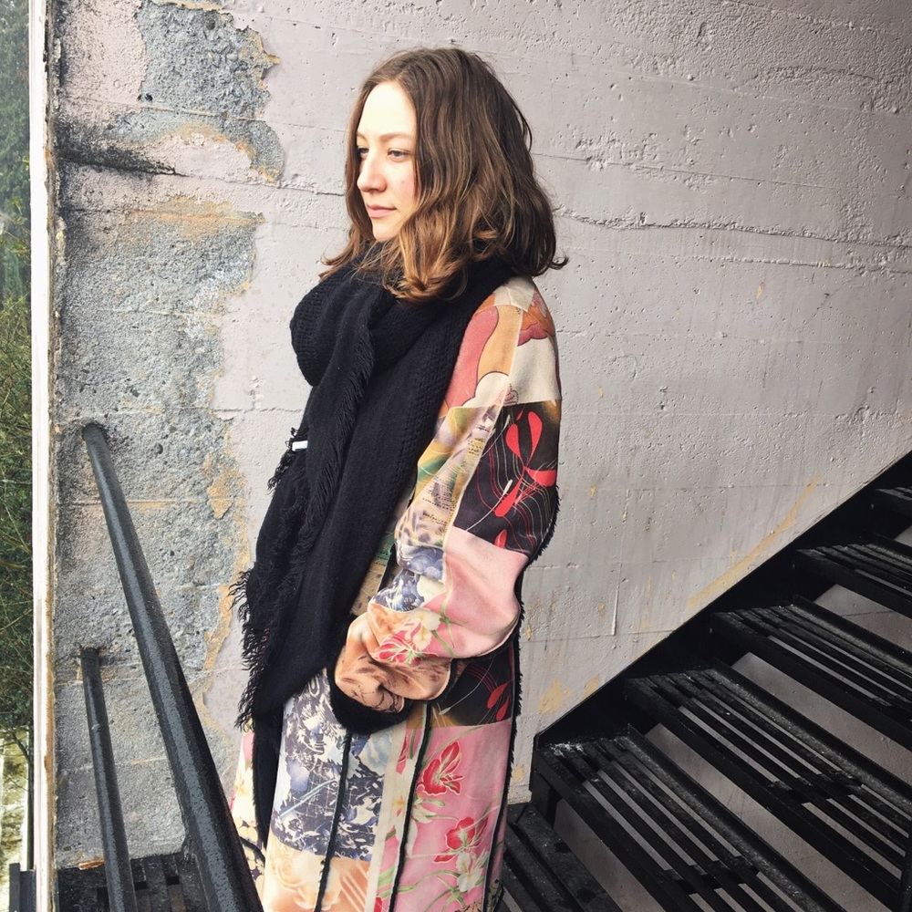 Funky floral coat